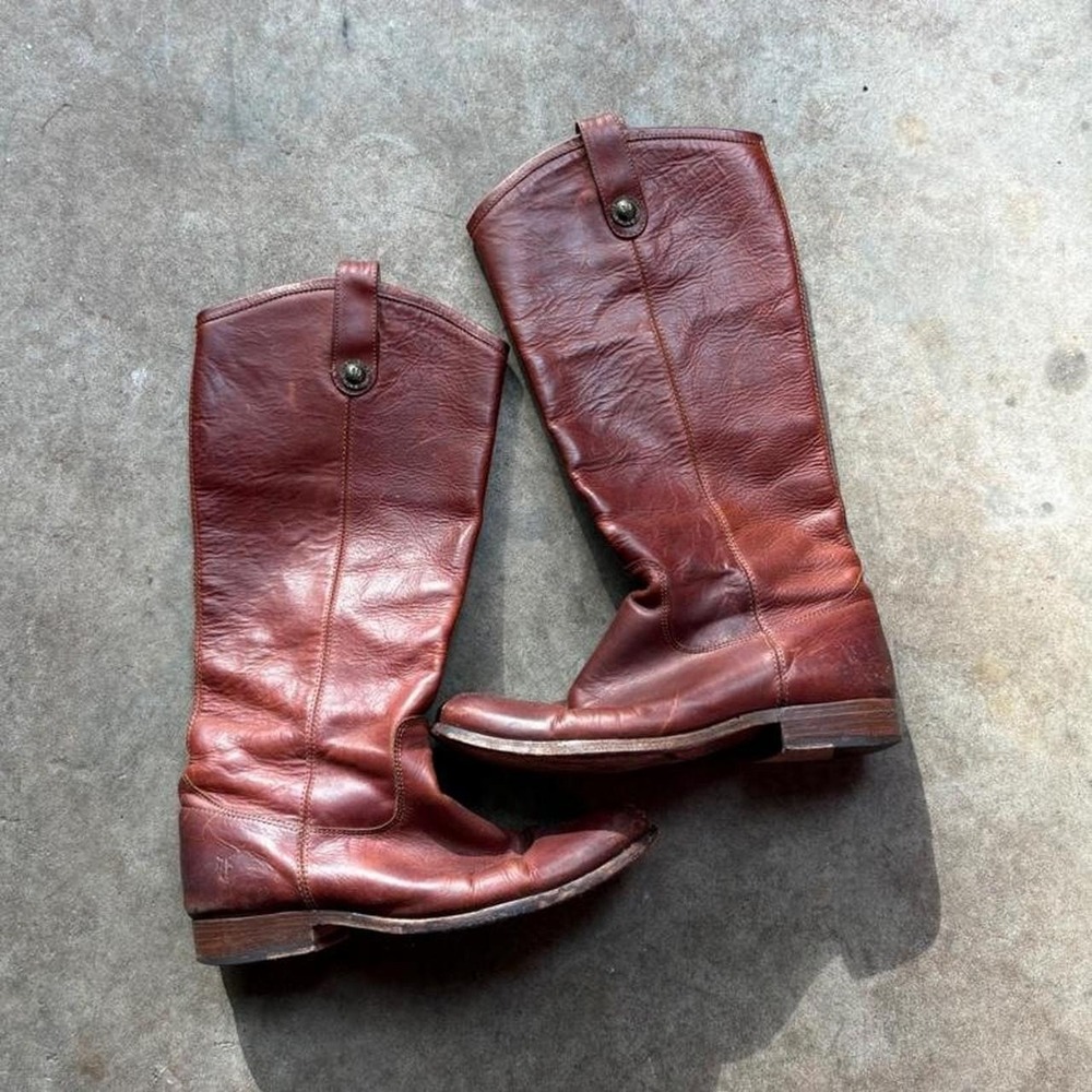 Frye brown leather boots   Size womens 7.5